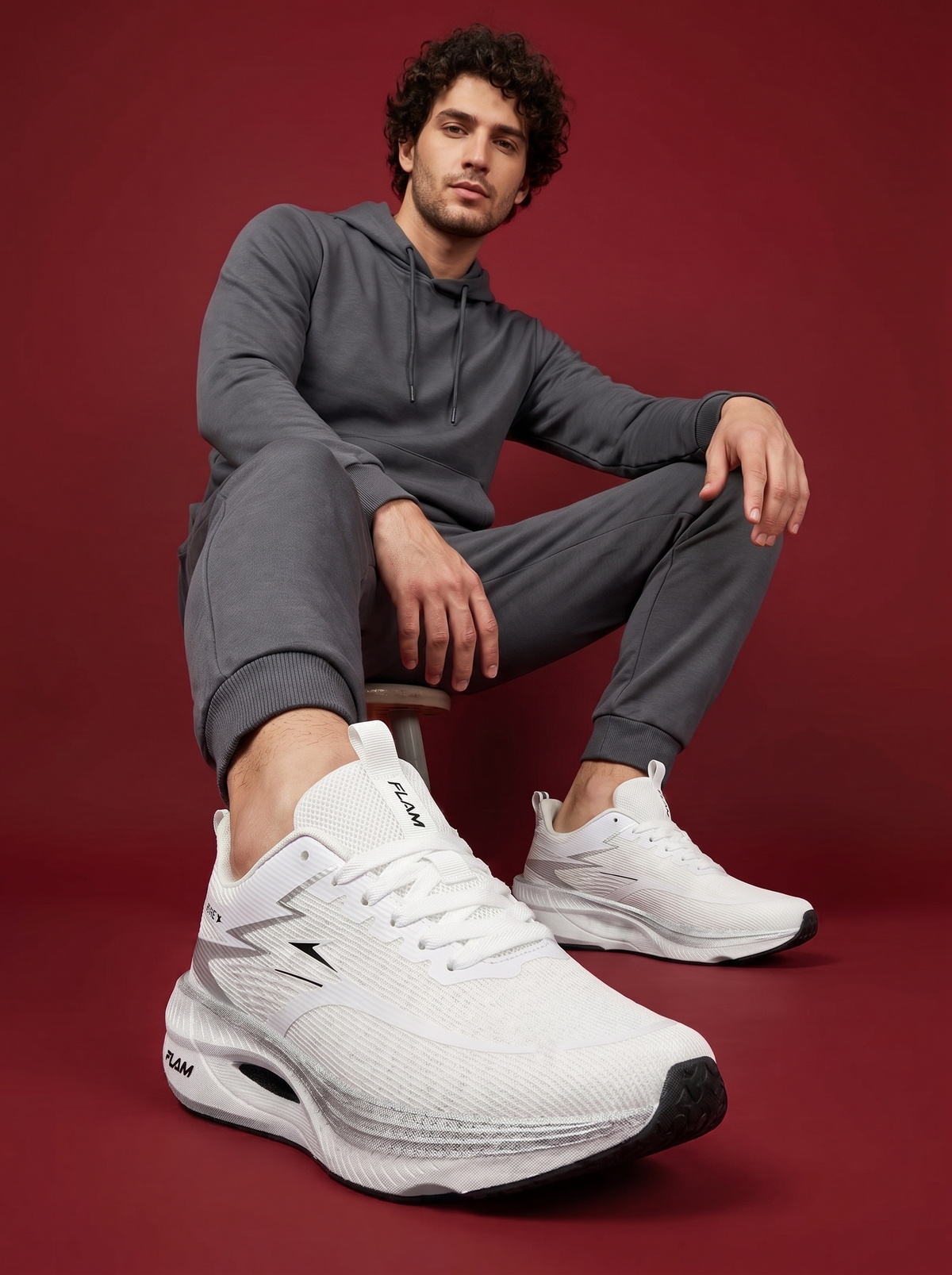 Men Sports Running Shoes Casual Marathon Breathable Lightweight