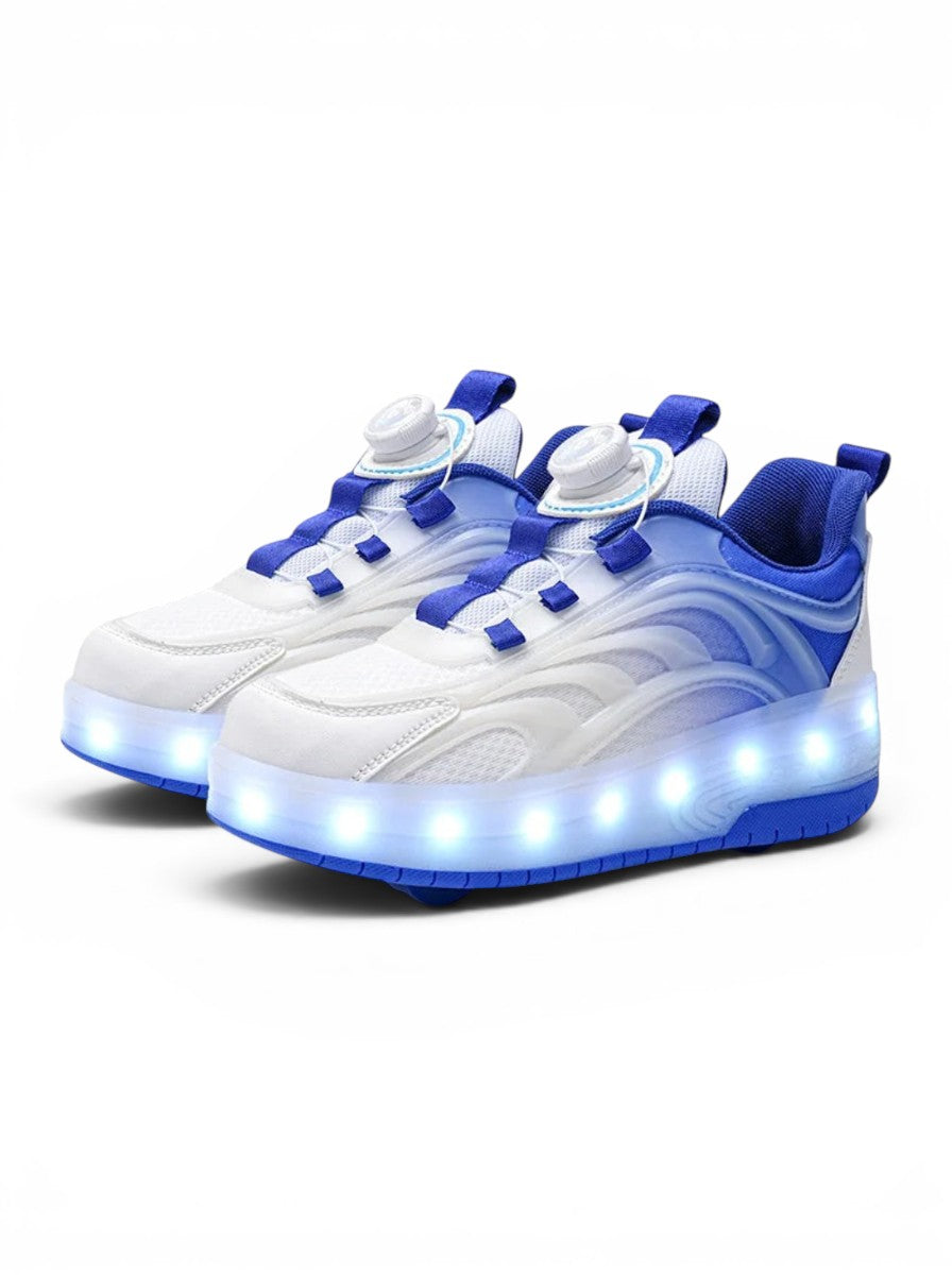 Two Wheels Children's Led Light Roller Skate Shoes For USB Charging